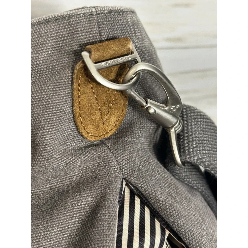 NEAR NU! Travelon Heritage Gray Large Tote Totebag Bag RFID Anti-Theft Crossbody